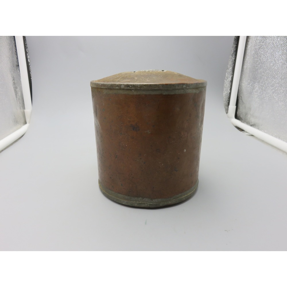 Antique Copper Canister Soldered Seams Patina Mute for Brass Instrument